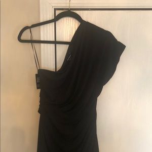 One sleeve mini dress